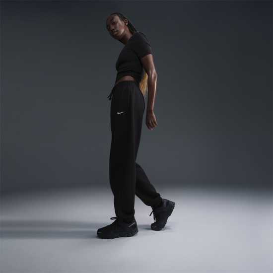 Дамски долнища на анцуг Nike Phoenix Fleece Joggers Womens Черно Nike Phoenix Fleece Joggers Womens Черно Дамски долнища на анцуг
