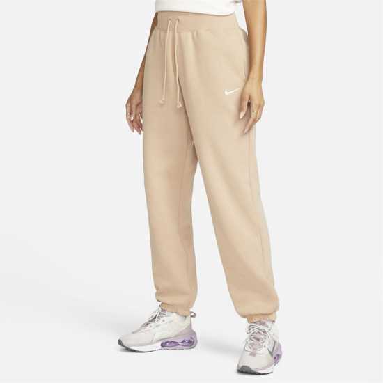 Дамски долнища на анцуг Nike Phoenix Fleece Joggers Womens Коноп/Платно Nike Phoenix Fleece Joggers Womens Коноп/Платно Дамски долнища на анцуг