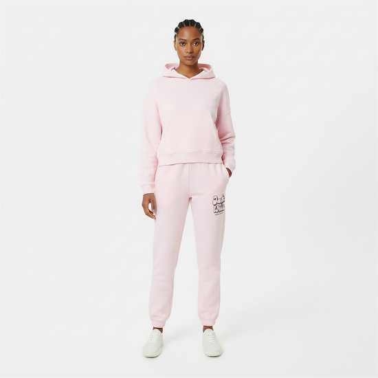 Jack Wills Women's Closed Hem Fleece Joggers Розово 
