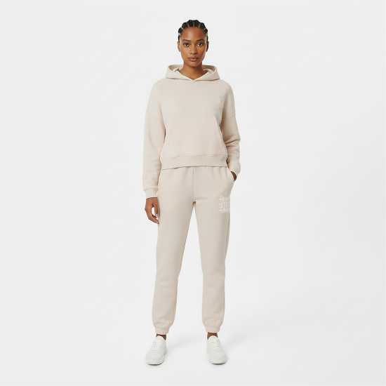 Jack Wills Women's Closed Hem Fleece Joggers Крем Jack Wills Women's Closed Hem Fleece Joggers Крем