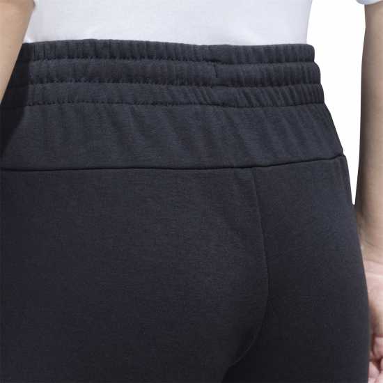 Adidas Linear Slim Fit Cotton Joggers Womens Черно/Бяло Дамски долнища на анцуг