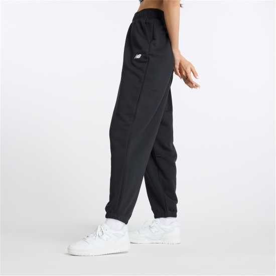 New Balance Balance Closed Hem Fleece Joggers Womens Black Дамски долнища на анцуг