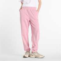 New Balance Balance Closed Hem Fleece Joggers Womens Pink Дамски долнища на анцуг