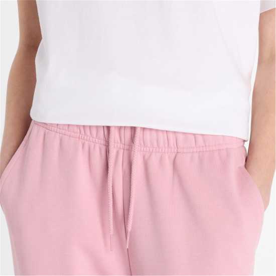 New Balance Balance Closed Hem Fleece Joggers Womens Pink Дамски долнища на анцуг