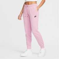 Nike Sportswear Essential Fleece Pants Womens Orchid/Black Дамски долнища на анцуг