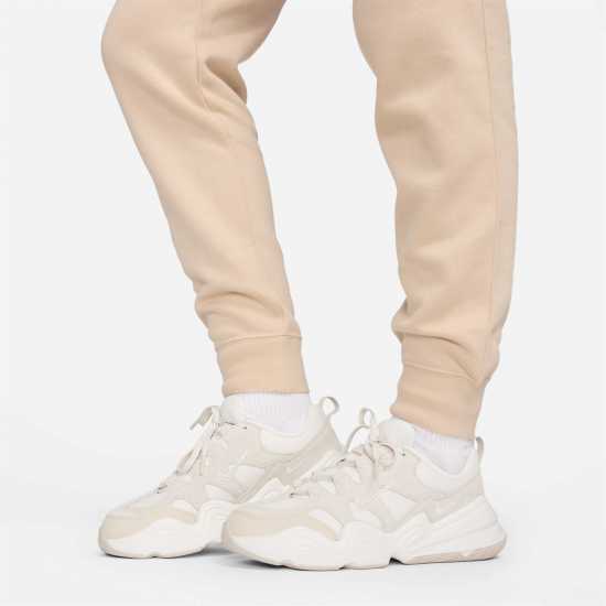 Nike Sportswear Essential Fleece Pants Womens Sanddrift/White Дамски долнища на анцуг