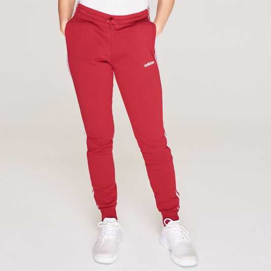 Дамски долнища на анцуг Adidas Essentials 3-Stripes Pants Slim Womens Maroon Adidas Essentials 3-Stripes Pants Slim Womens Maroon Дамски долнища на анцуг