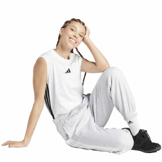 Adidas Essentials 3-Stripes Pants Slim Womens Grey 