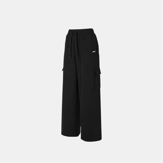 Дамски долнища на анцуг Slazenger Cargo Jog Womens Black Slazenger Cargo Jog Womens Black Дамски долнища на анцуг