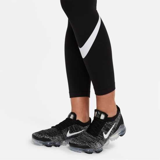 Nike Sportswear Essential Women's Mid-Rise Swoosh Leggings Черно 