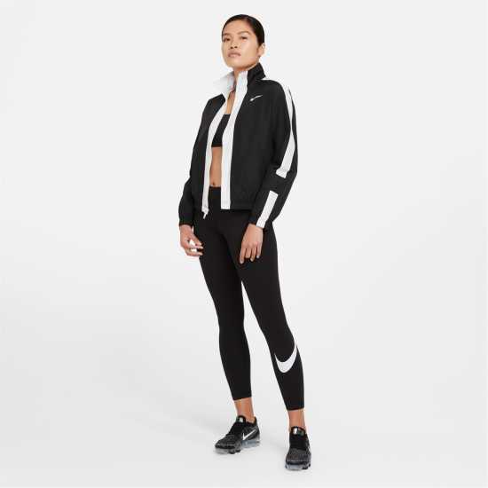 Nike Sportswear Essential Women's Mid-Rise Swoosh Leggings Черно 