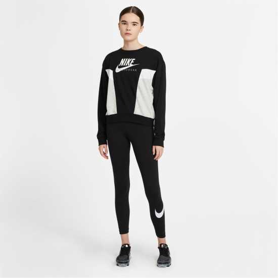 Nike Sportswear Essential Women's Mid-Rise Swoosh Leggings Черно 
