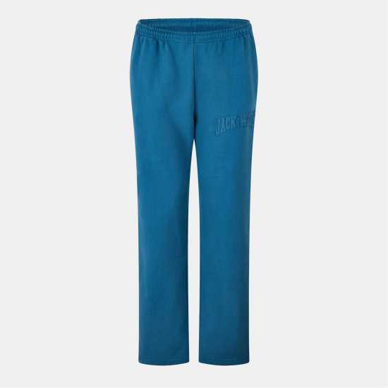 Applique Open Hem Fleece Joggers  