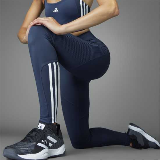 Adidas Hyperglam Full-Length Ribbed Leggings Womens Adidas Hyperglam Full-Length Ribbed Leggings Womens