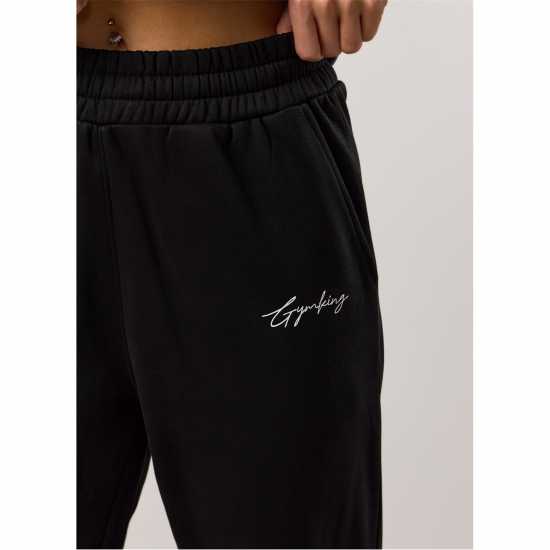 Gym King Reset Straight Leg Fleece Jogger Черно 