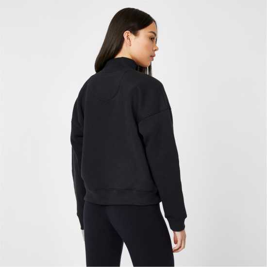Jack Wills Honeylane Half Zip Sweatshirt Черно Дамски полар