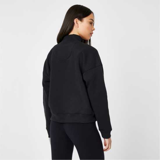 Jack Wills Honeylane Half Zip Sweatshirt Black Дамски полар