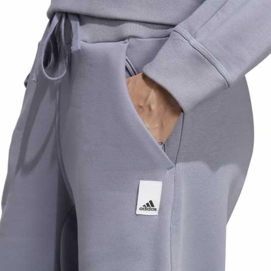 Adidas Lounge Fleece Wide Joggers Womens  Дамски долнища на анцуг