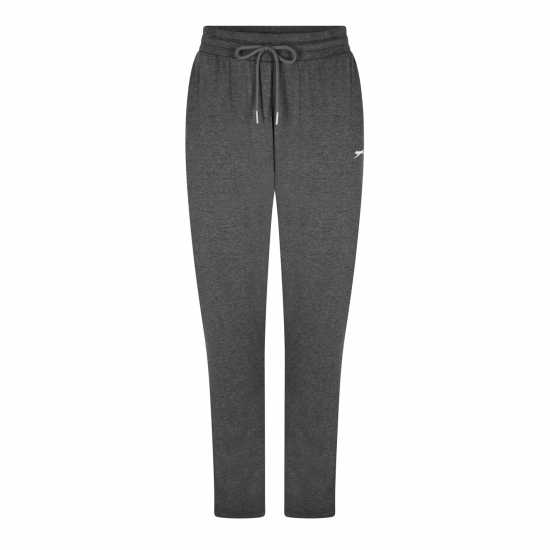 Slazenger Interlock Open Hem Pant Womens Тъмно сиво марл Дамски долнища на анцуг