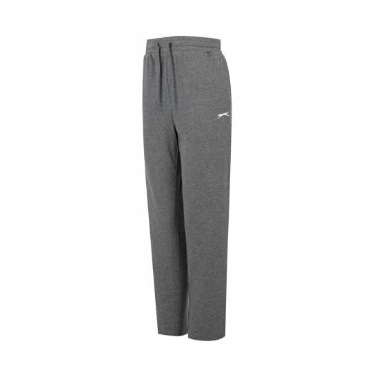 Slazenger Interlock Open Hem Pant Womens Тъмно сиво марл Дамски долнища на анцуг