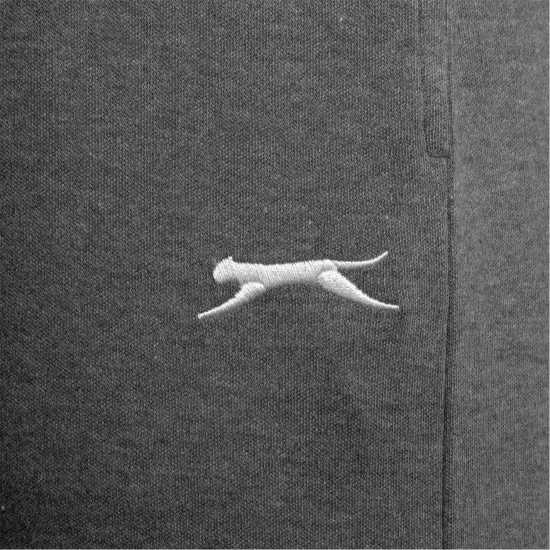 Slazenger Interlock Open Hem Pant Womens Тъмно сиво марл Дамски долнища на анцуг