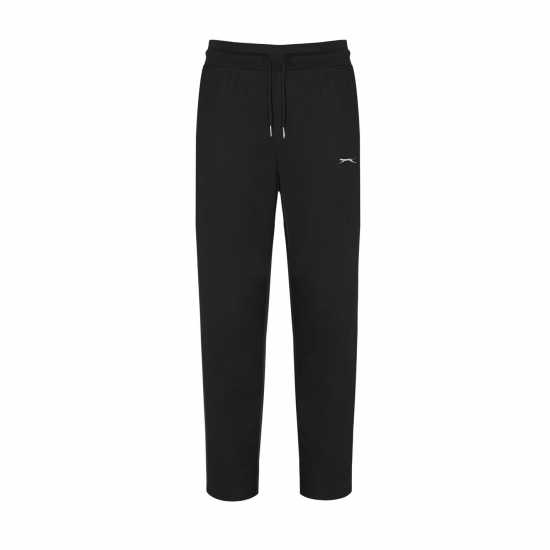Slazenger Interlock Open Hem Pant Womens Черно Дамски долнища на анцуг