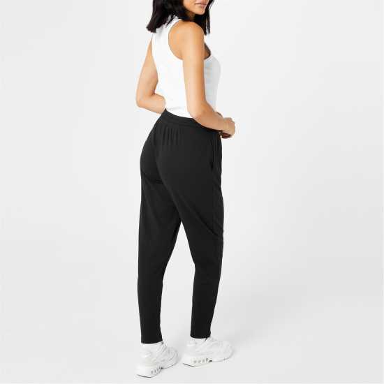 Slazenger Interlock Open Hem Pant Womens Черно Дамски долнища на анцуг