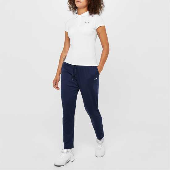 Slazenger Interlock Open Hem Pant Womens Морска синьо Дамски долнища на анцуг