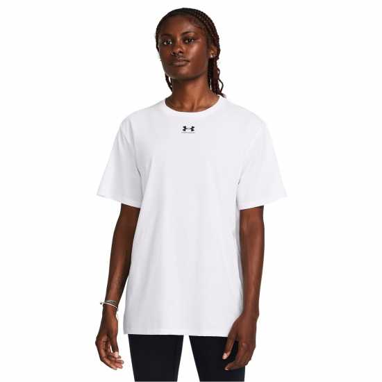 Дамски тениски и фланелки Under Armour Campus Oversize Short Sleeve T-Shirt Womens Бяло Under Armour Campus Oversize Short Sleeve T-Shirt Womens Бяло Дамски тениски и фланелки