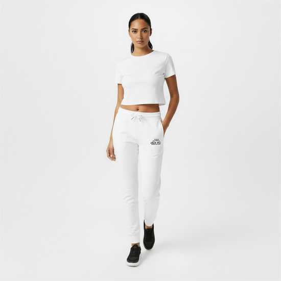Jack Wills Hunston Joggers Винтажно бяло Дамски долнища на анцуг
