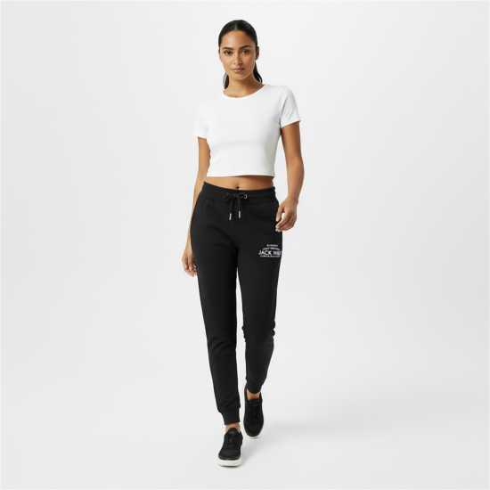 Jack Wills Hunston Joggers Черно Дамски долнища на анцуг