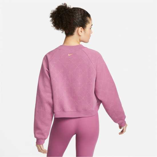 Nike Cropped Therma Fit Sweatshirt Womens Light Bordeaux - Дамски клинове за фитнес