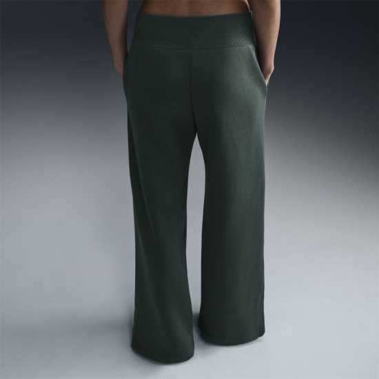 Nike Sportswear Phoenix Fleece Women's High-Waisted Wide-Leg Sweatpants Винтажно зелено 