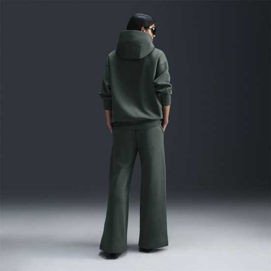 Nike Sportswear Phoenix Fleece Women's High-Waisted Wide-Leg Sweatpants Винтажно зелено 