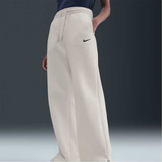 Nike Sportswear Phoenix Fleece Women's High-Waisted Wide-Leg Sweatpants Син/Черен 