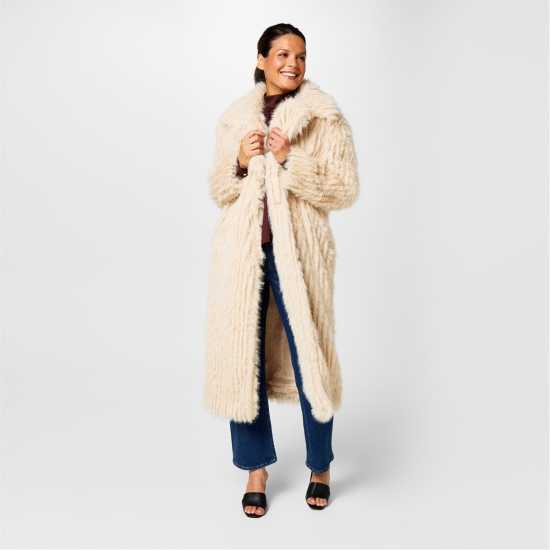 Дамски якета и палта Biba Палто С Изкусвен Костъм Clipped Longline Faux Fur Coat Biba Палто С Изкусвен Костъм Clipped Longline Faux Fur Coat Дамски якета и палта