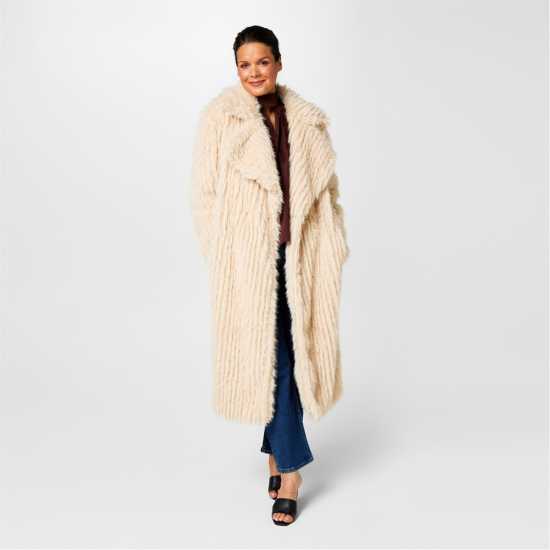 Дамски якета и палта Biba Палто С Изкусвен Костъм Clipped Longline Faux Fur Coat Biba Палто С Изкусвен Костъм Clipped Longline Faux Fur Coat Дамски якета и палта