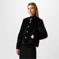 Biba Яке Изкуствена Кожа Clipped Faux Fur Jacket  Дамски якета и палта