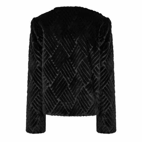 Biba Яке Изкуствена Кожа Clipped Faux Fur Jacket  Дамски якета и палта
