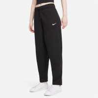 Nike Crop Slim Jogging Bottoms Womens Black/White Дамски долнища на анцуг