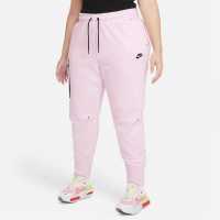 Nike Tech High Rise Jogging Pants Womens R Pink/Blk Дамски долнища на анцуг