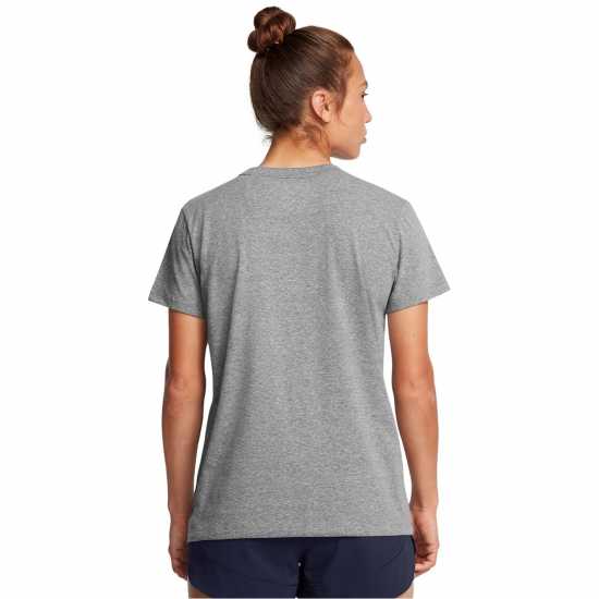 Under Armour Women's Rival Core Short-Sleeve Oversized T-Shirt C Rock/Black Under Armour Women's Rival Core Short-Sleeve Oversized T-Shirt C Rock/Black