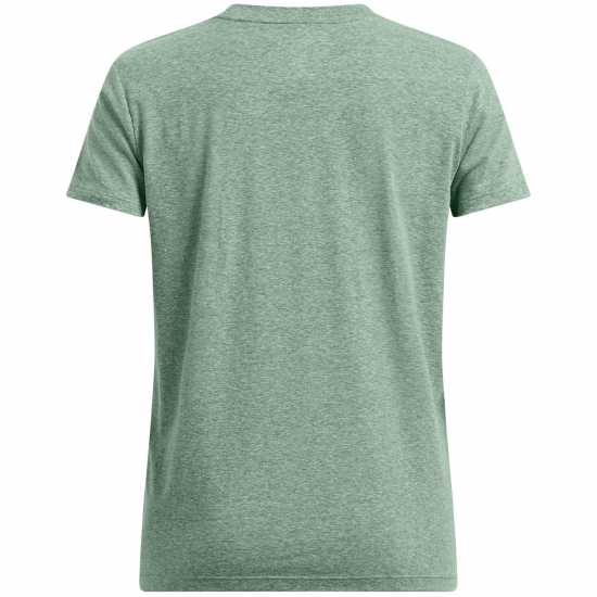 Under Armour Women's Rival Core Short-Sleeve Oversized T-Shirt Зелено Under Armour Women's Rival Core Short-Sleeve Oversized T-Shirt Зелено