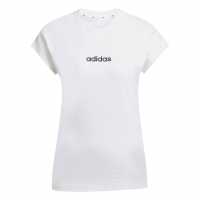 Дамски тениски и фланелки Adidas Essentials Linear Cotton T-Shirt Womens Бяло Adidas Essentials Linear Cotton T-Shirt Womens Бяло Дамски тениски и фланелки