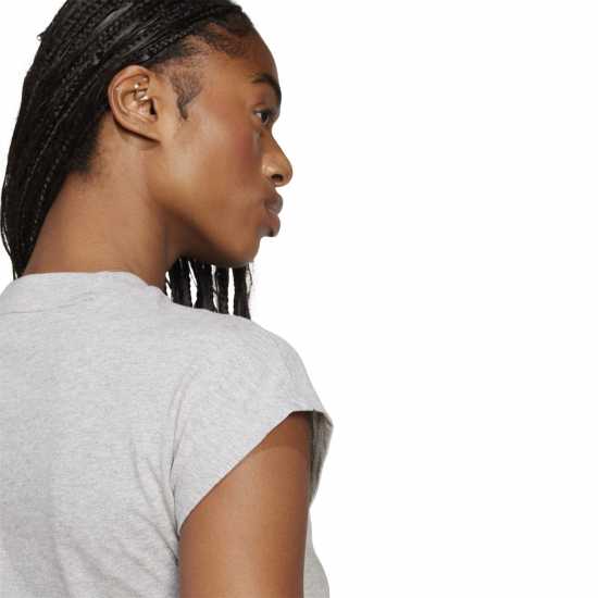 Adidas Essentials Linear Cotton T-Shirt Womens Среден сив хтх Дамски тениски и фланелки