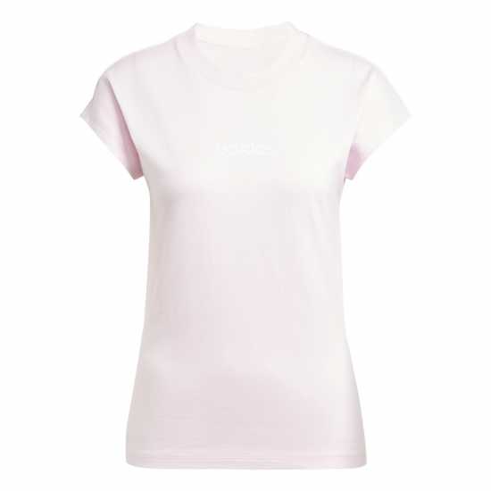 Adidas Essentials Linear Cotton T-Shirt Womens Ясно розово Дамски тениски и фланелки