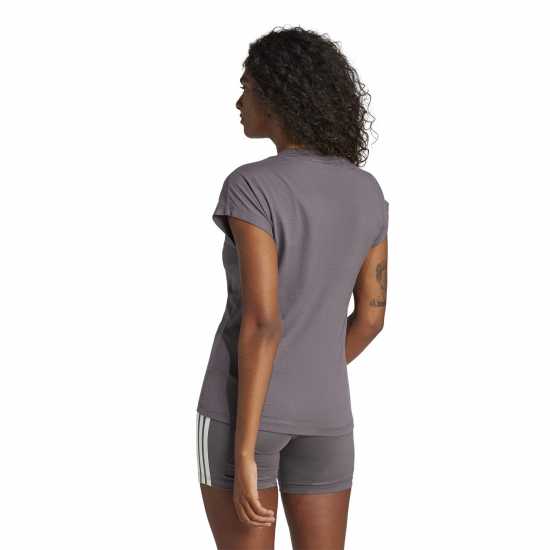 Adidas Essentials Linear Cotton T-Shirt Womens Угъл Дамски тениски и фланелки