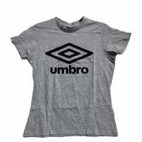 Дамски тениски и фланелки Umbro Diamond Logo T-Shirt Womens Сив марл Umbro Diamond Logo T-Shirt Womens Сив марл Дамски тениски и фланелки
