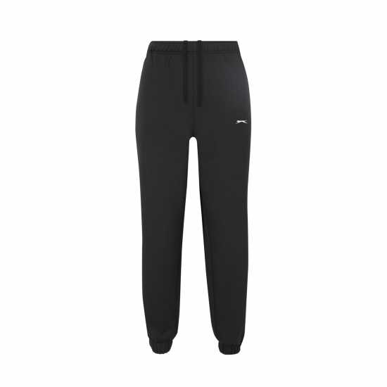 Дамски долнища на анцуг Slazenger Closed Hem Fleece Pants Womens Черно Slazenger Closed Hem Fleece Pants Womens Черно Дамски долнища на анцуг