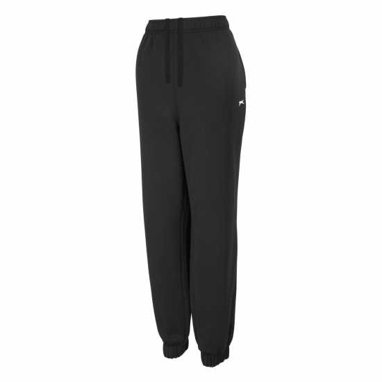 Дамски долнища на анцуг Slazenger Closed Hem Fleece Pants Womens Черно Slazenger Closed Hem Fleece Pants Womens Черно Дамски долнища на анцуг